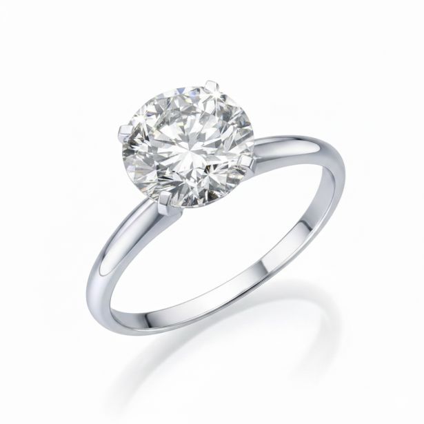 Classic Solitaire Round Cut Ring