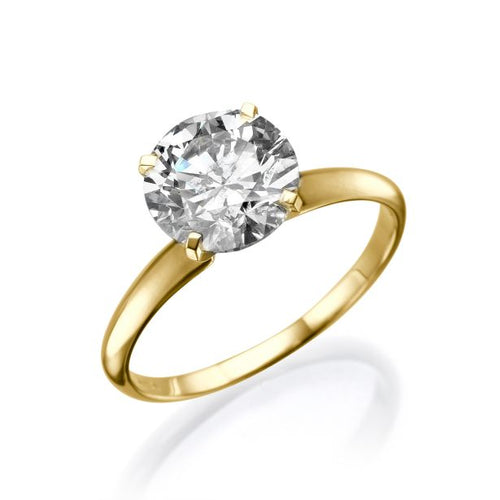 Classic Solitaire Round Cut Ring
