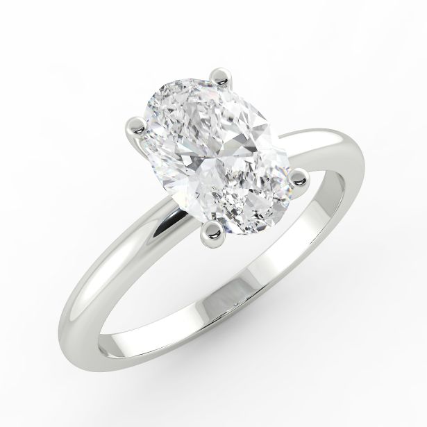 Oval Solitaire Engagement Ring