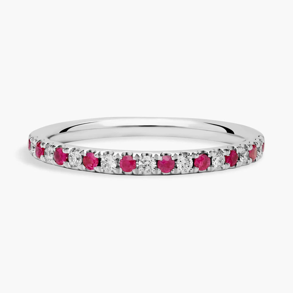 Riviera Pavé Ruby And Diamond Ring