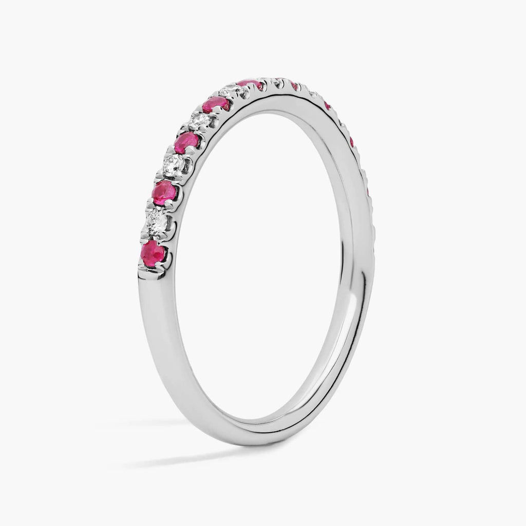 Riviera Pavé Ruby And Diamond Ring