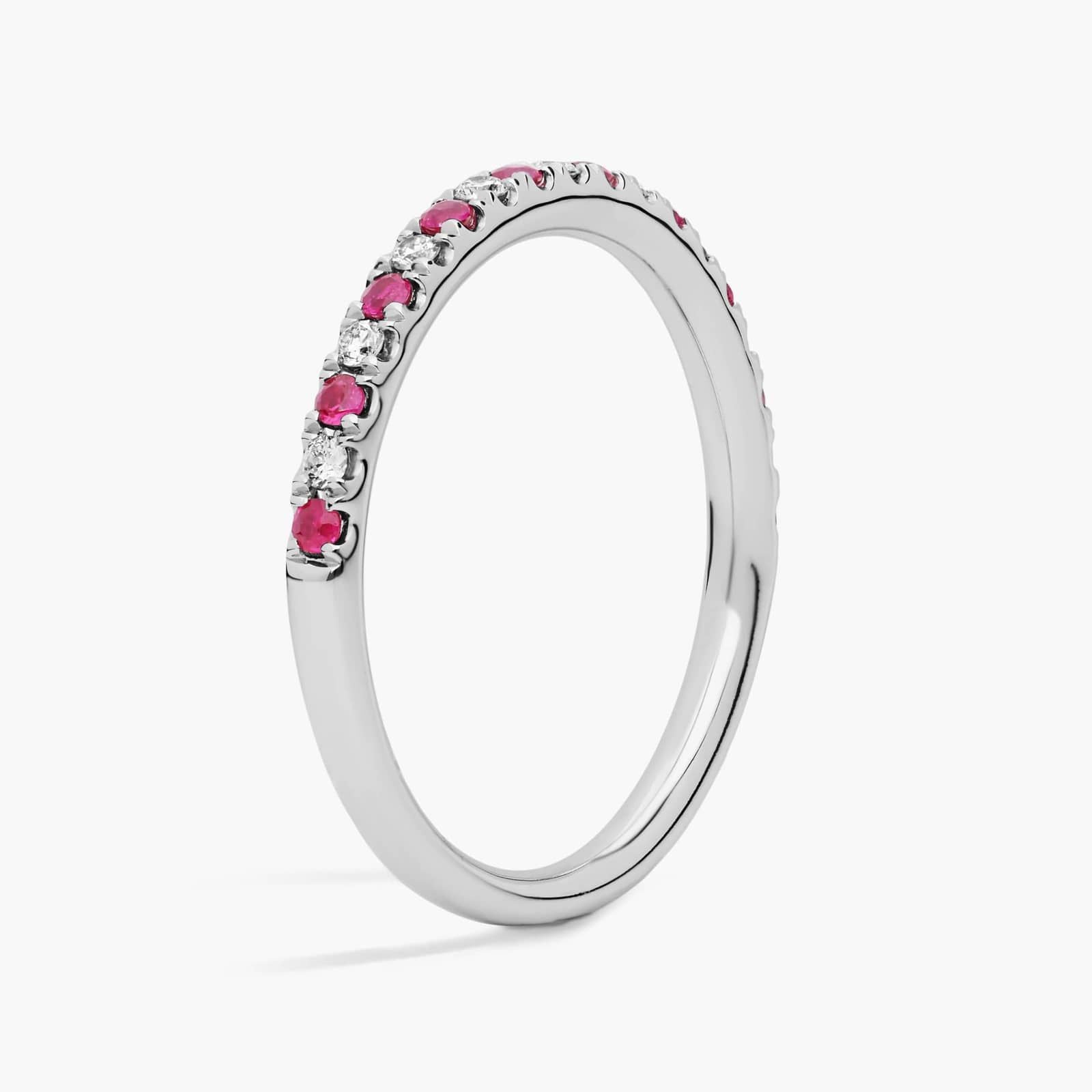 Riviera Pavé Ruby And Diamond Ring