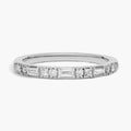 Baguette & Round Diamond Band