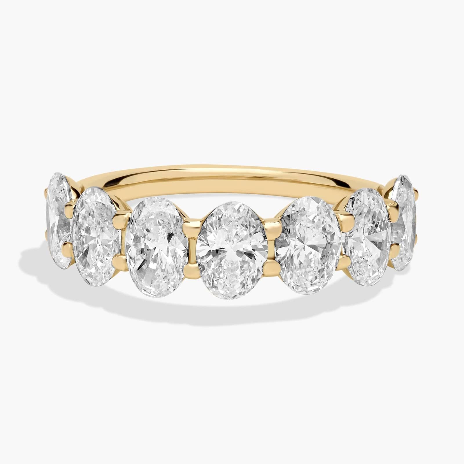 Seven Stone Oval Diamond Ring