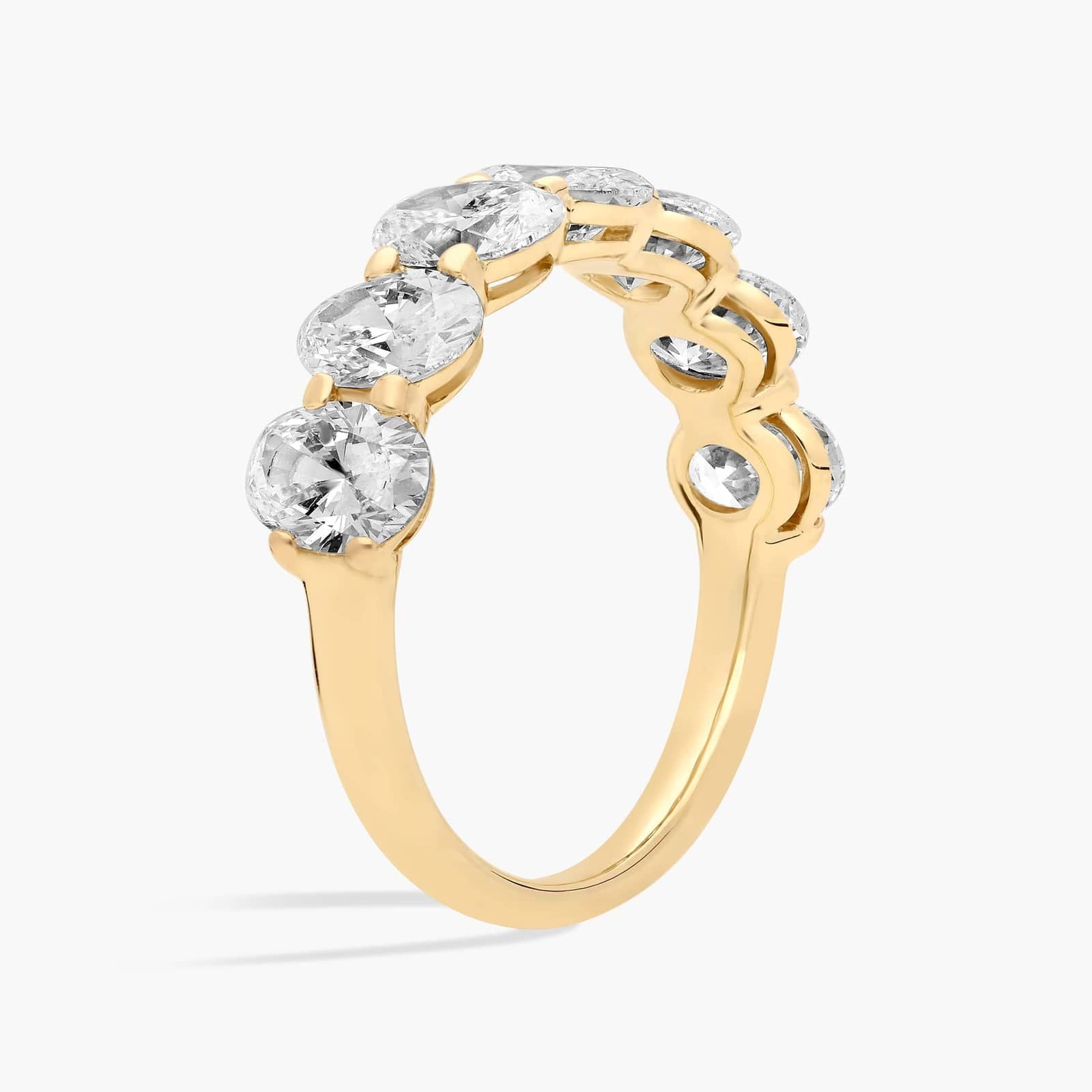 Seven Stone Oval Diamond Ring