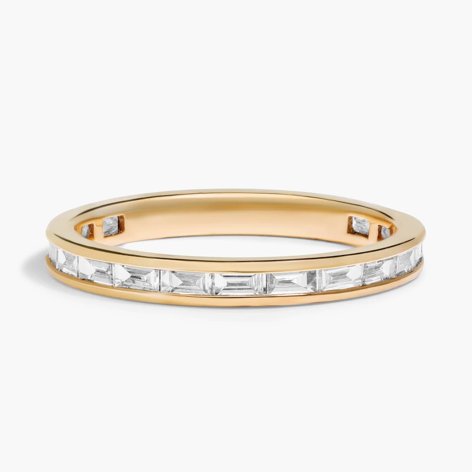 Channel Set Baguette Diamond Wedding Ring
