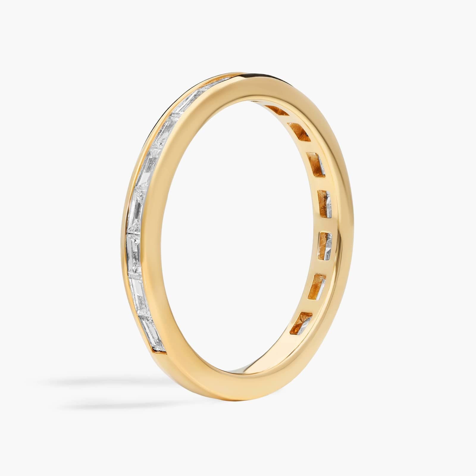 Channel Set Baguette Diamond Wedding Ring
