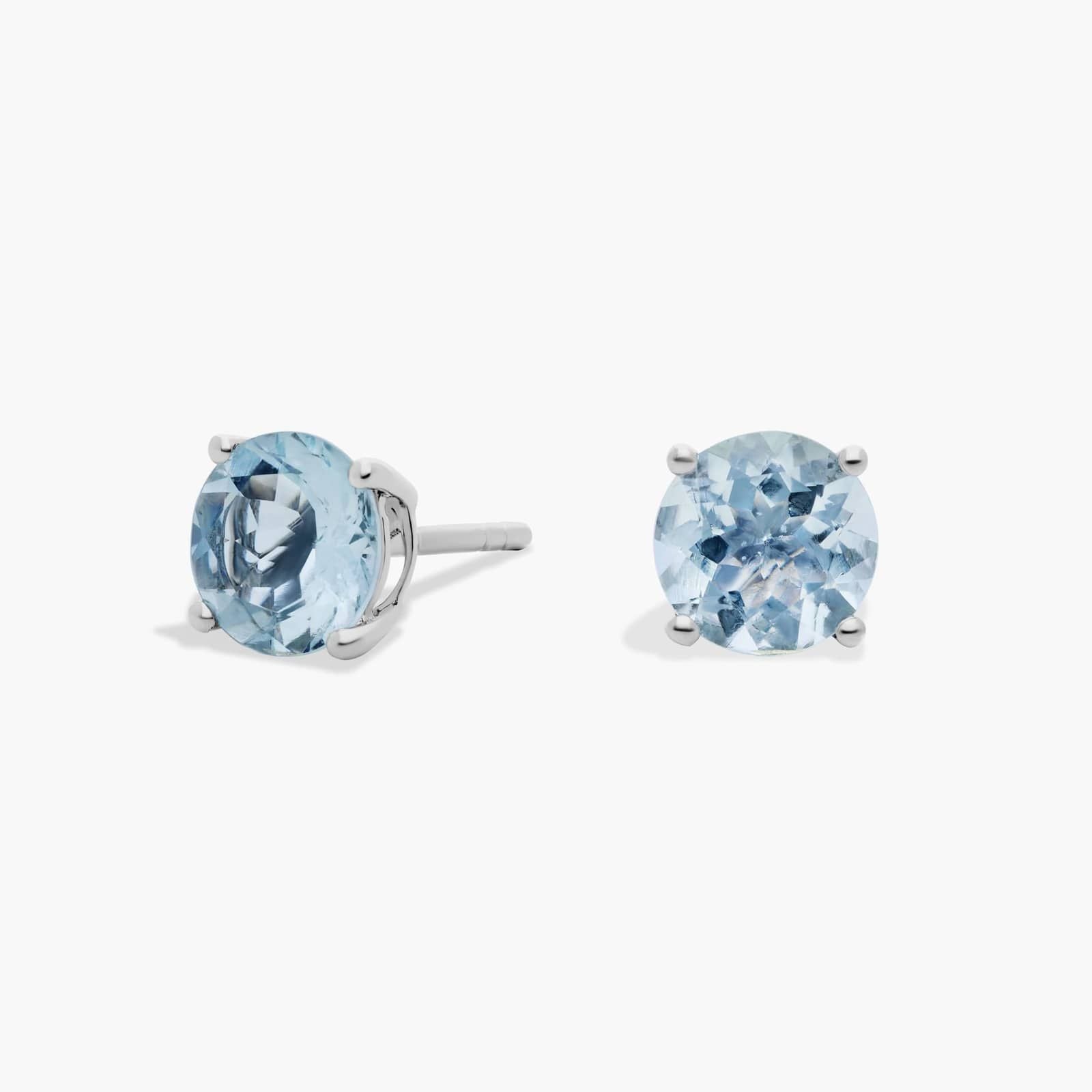 Aqua Marine Stud Earrings