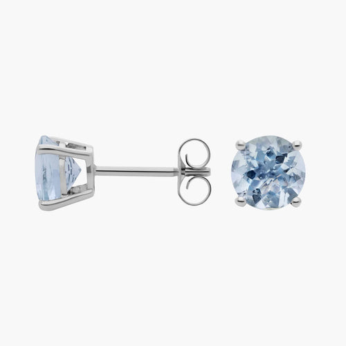 Aqua Marine Stud Earrings