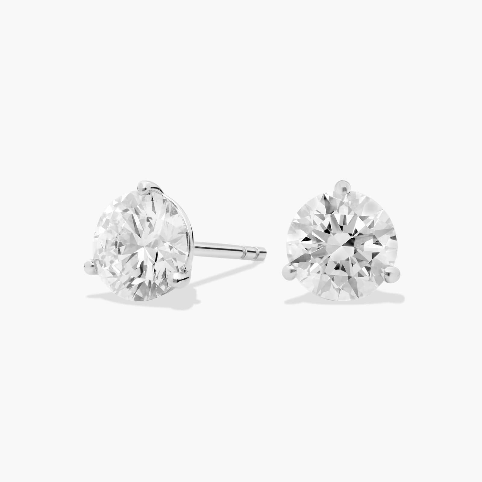 Round Brilliant Martini Studs