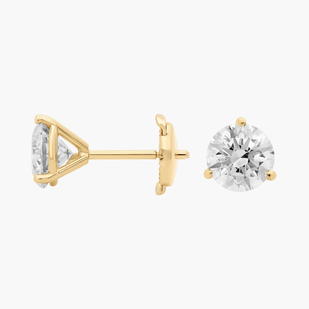 Round Brilliant Martini Studs