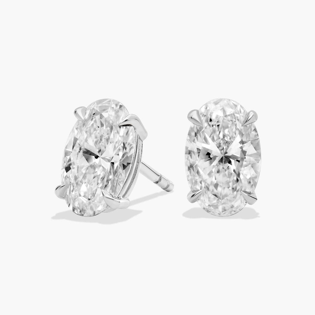 Oval Cut Stud Earrings