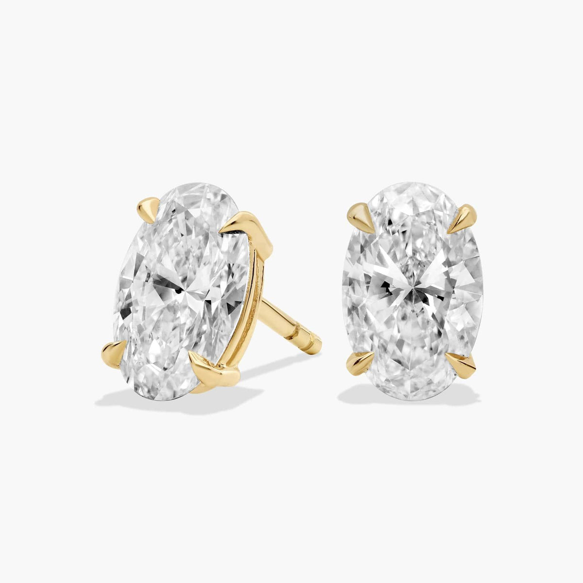 Oval Cut Stud Earrings