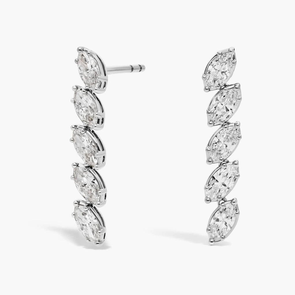 Drop Earrings with Marquise