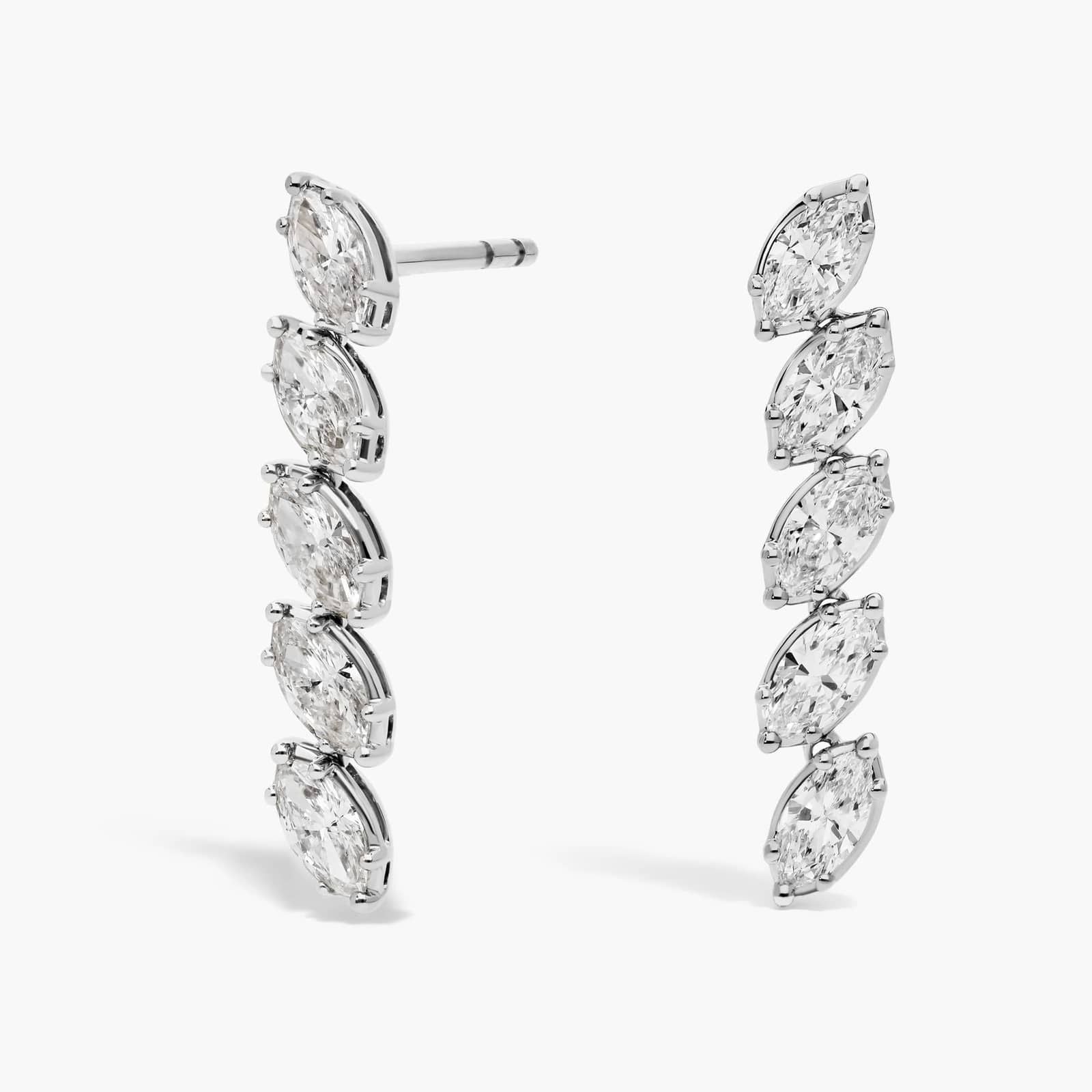 Drop Earrings with Marquise