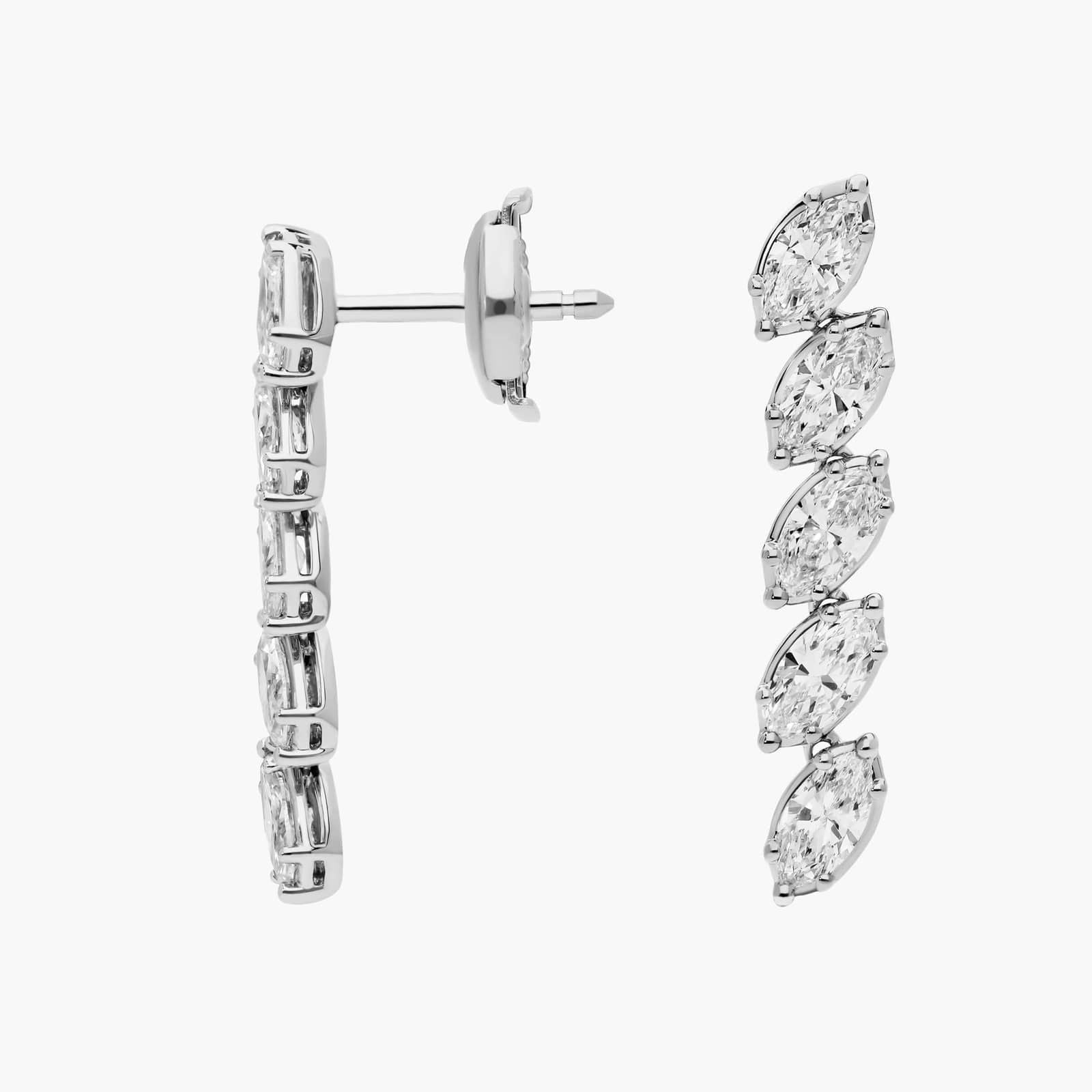 Drop Earrings with Marquise