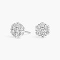 Round Cluster Flower Earrings