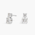 Two-Stone Diamond Stud Earrings