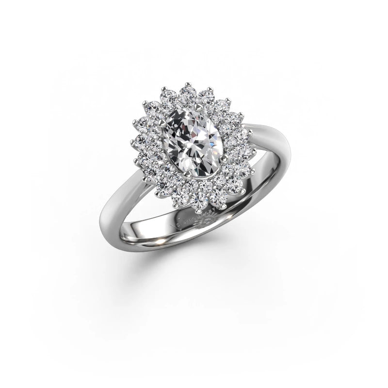 Oval Halo Ring