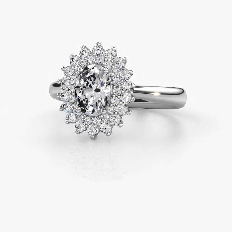 Oval Halo Ring