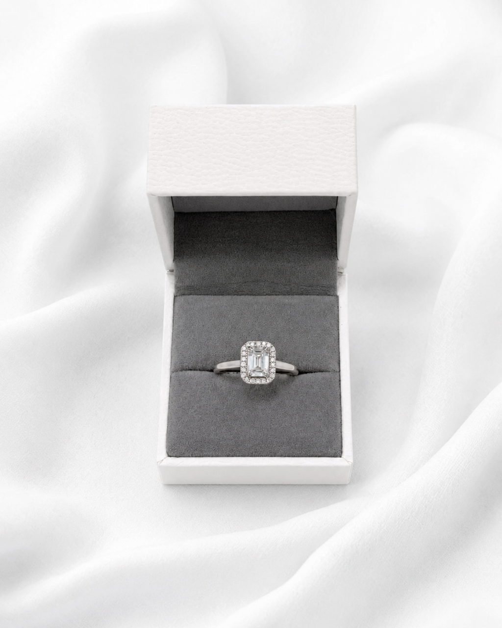 Emerald Cut gold ring
