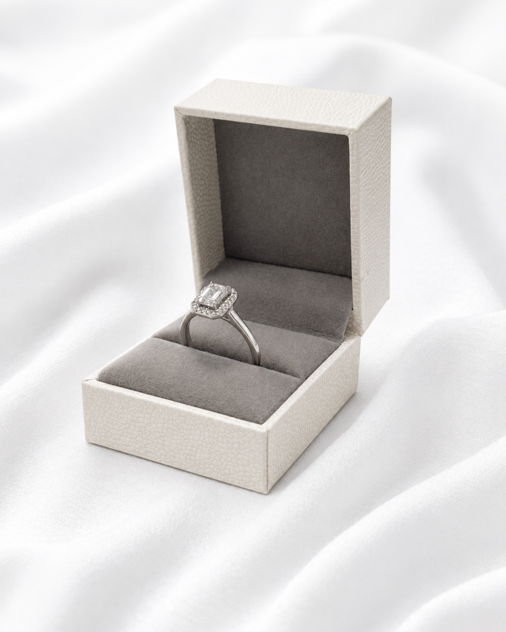 Emerald Cut gold ring