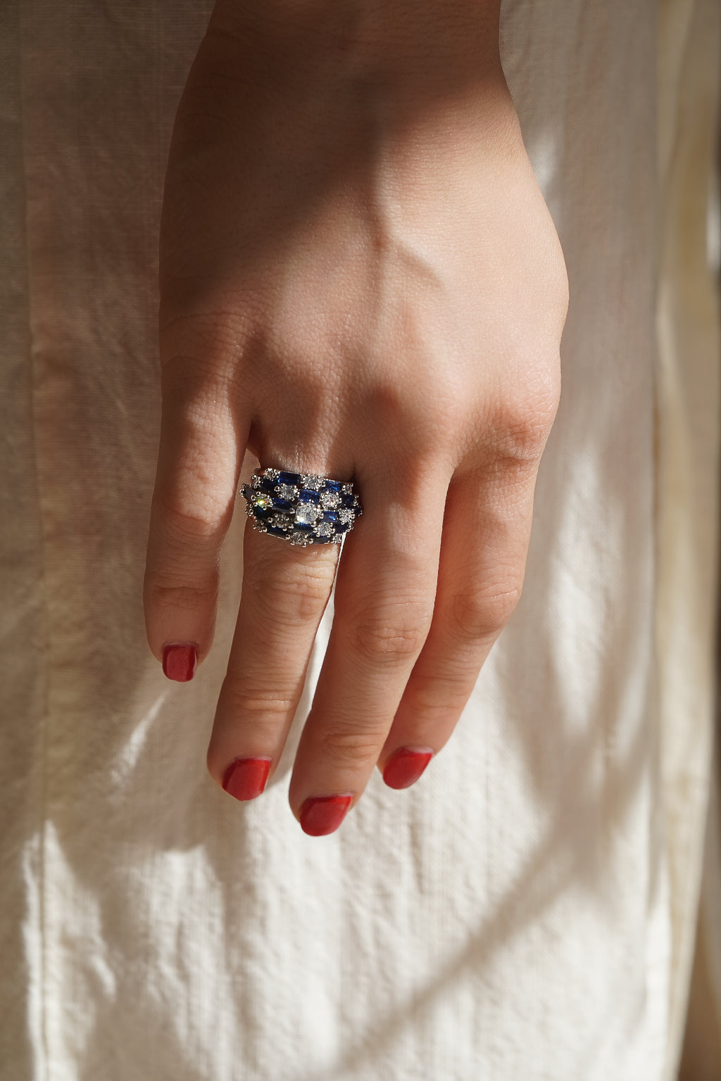 Ring Silver 925 azul