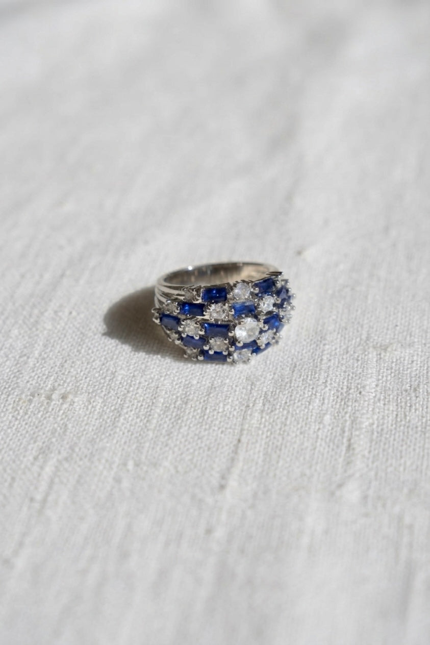 Ring Silver 925 azul