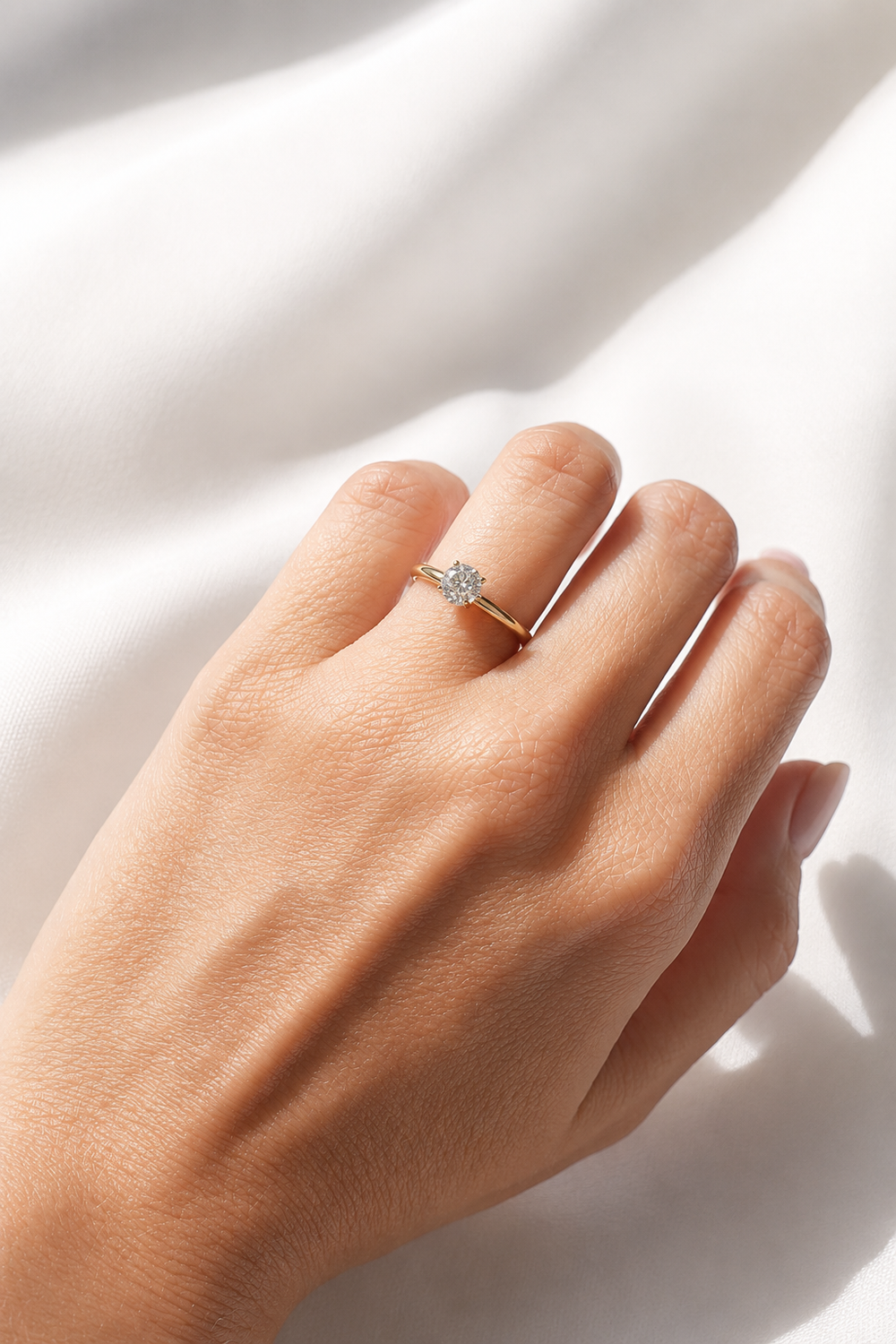 Round Cut Solitaire Ring