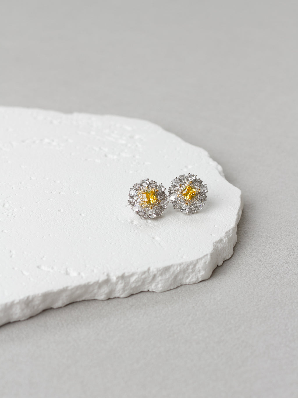 Earrings Silver Moissanita