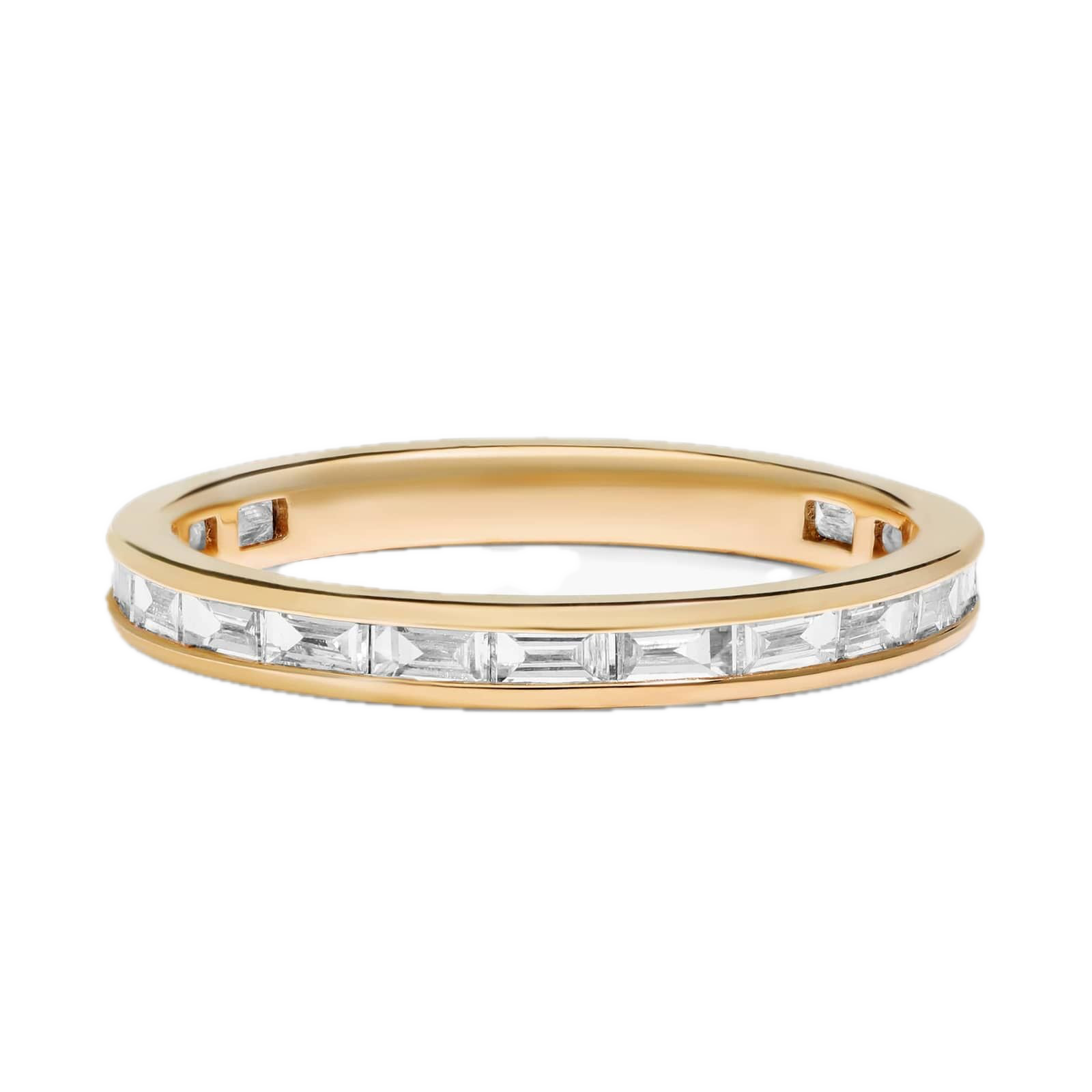 Channel Set Baguette Diamond Wedding Ring