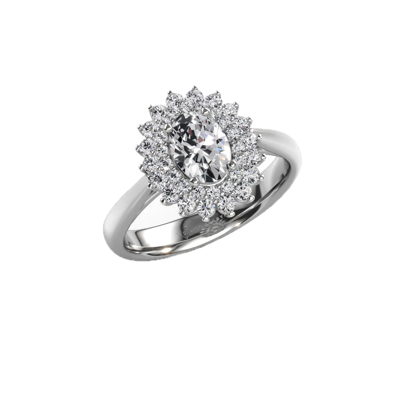 Oval Halo Ring