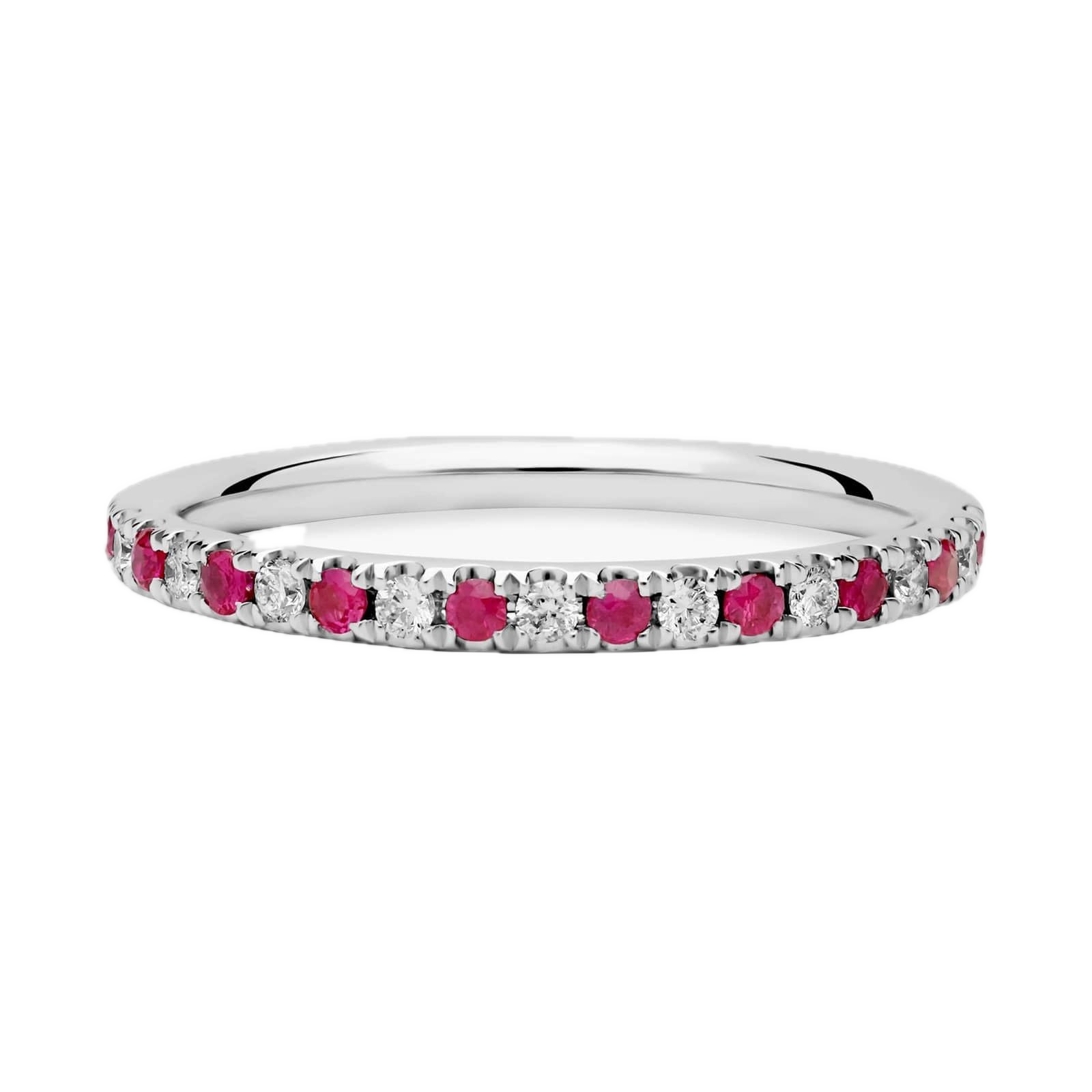 Riviera Pavé Ruby And Diamond Ring