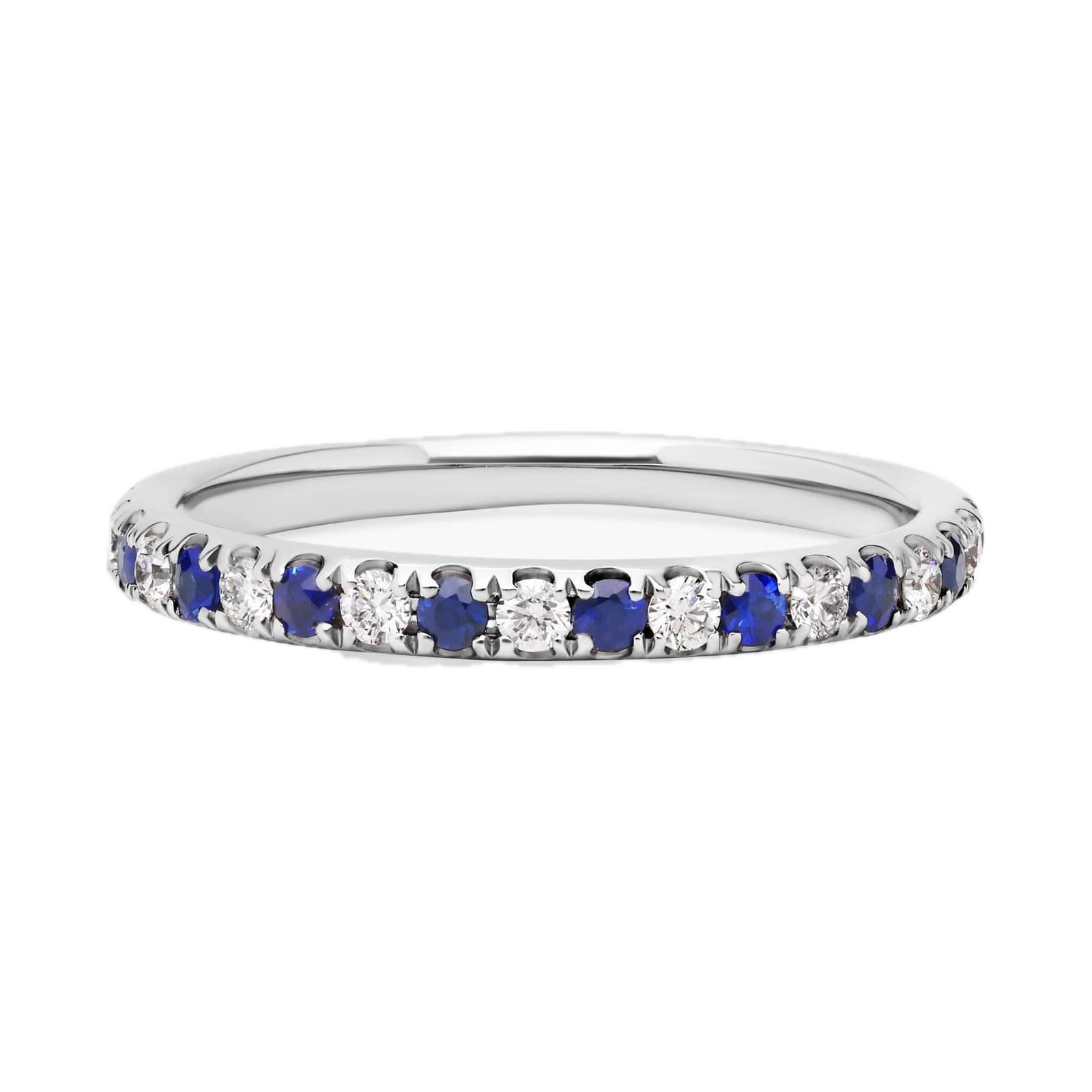 Riviera Pavé Sapphire And Diamond Ring
